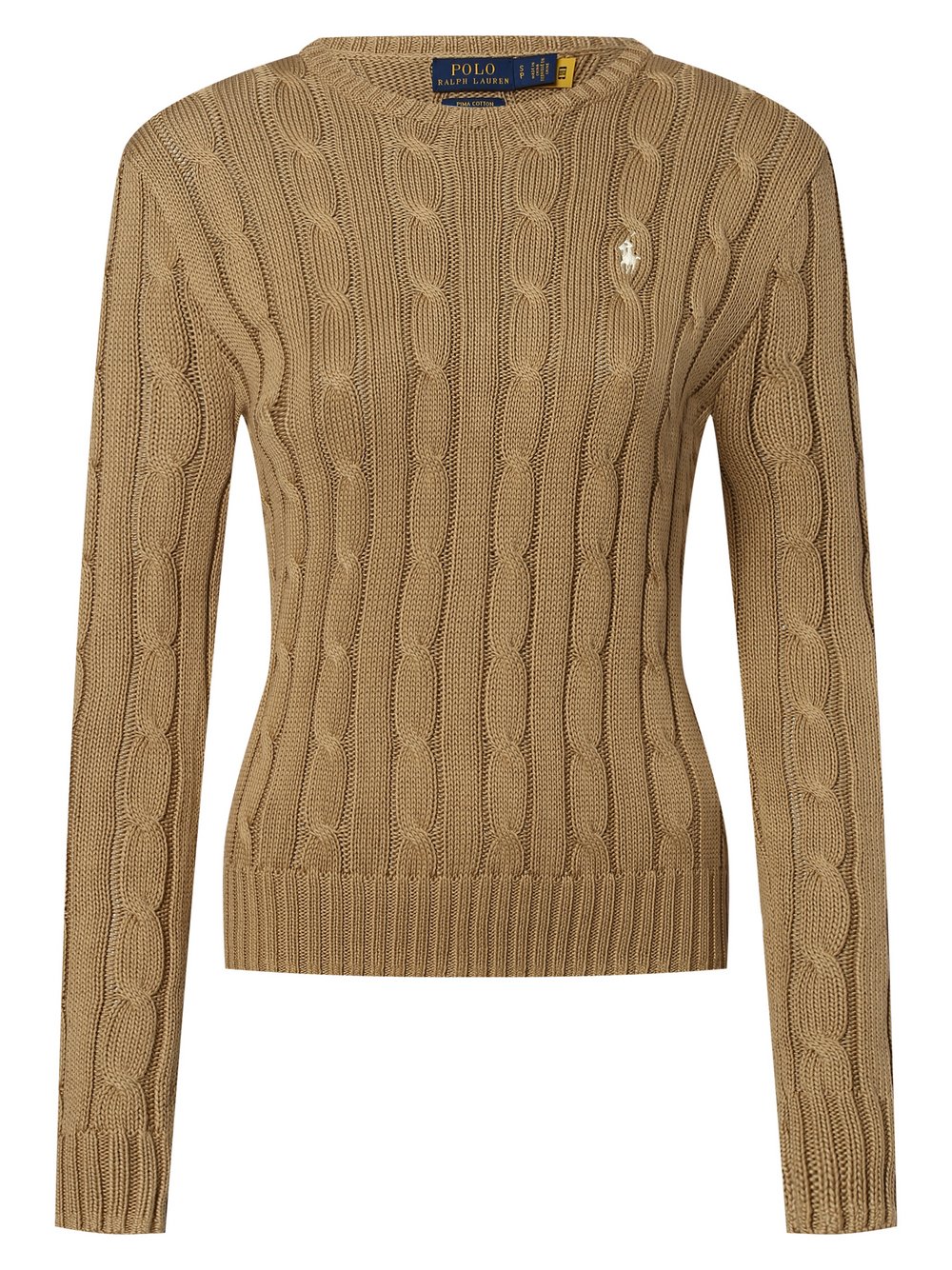 Polo Ralph Lauren - Sweter damski, beżowy|brązowy