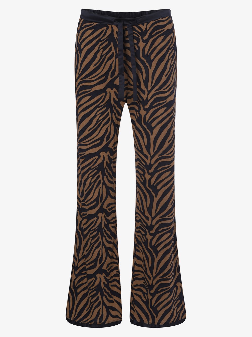 Marie Lund - Damskie spodnie od piżamy, niebieski|brązowy