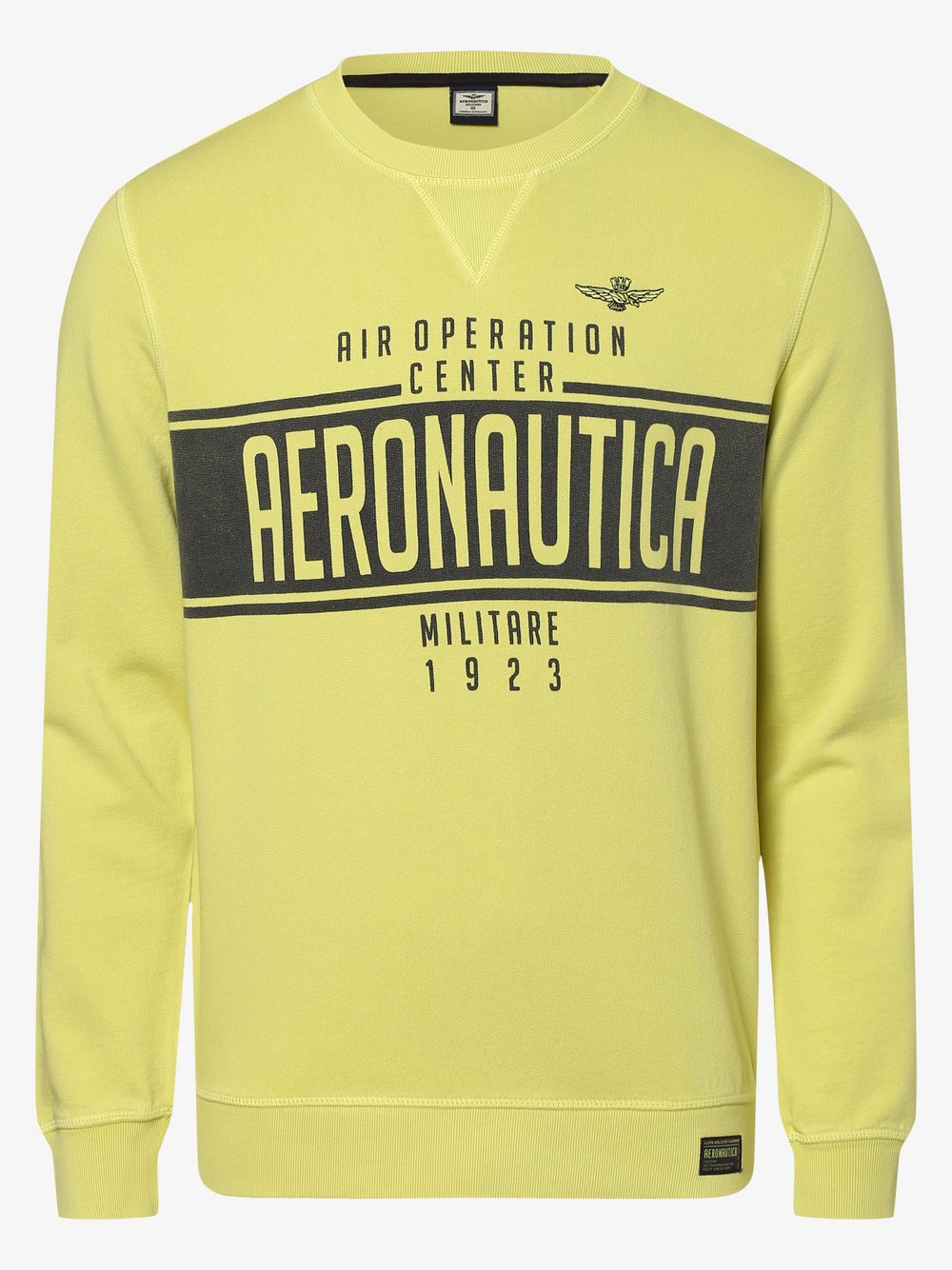 Aeronautica - Męska bluza nierozpinana, żółty