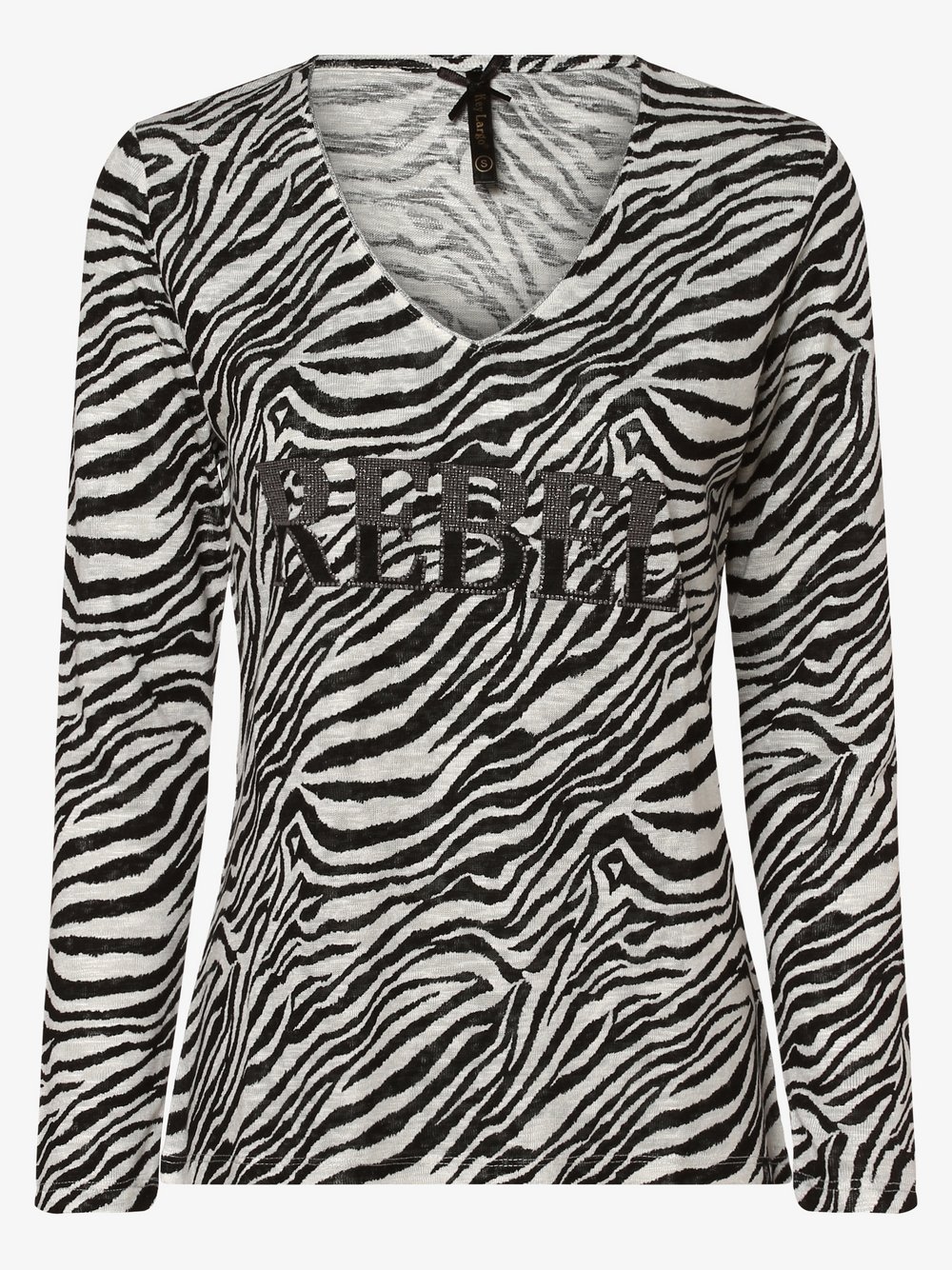 Key Largo - Damska koszulka z długim rękawem, czarny|biały|wielokolorowy