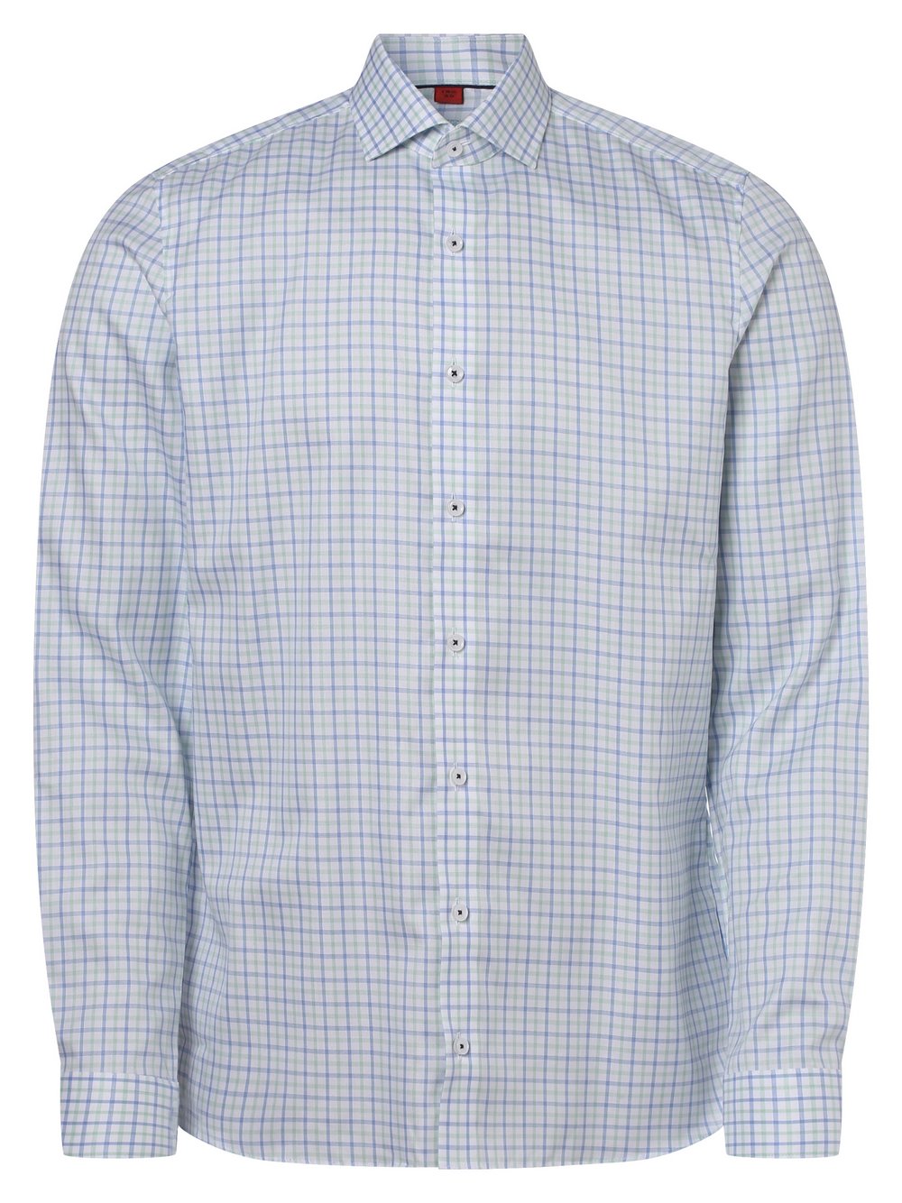 Finshley & Harding - Koszula męska – niewymagająca prasowania – Two Ply, niebieski|zielony|biały|wielokolorowy