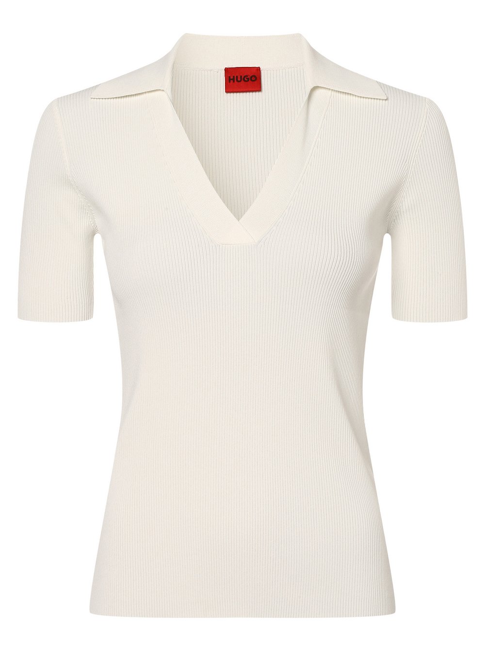 HUGO - Damska koszulka polo – Sovitellia, biały