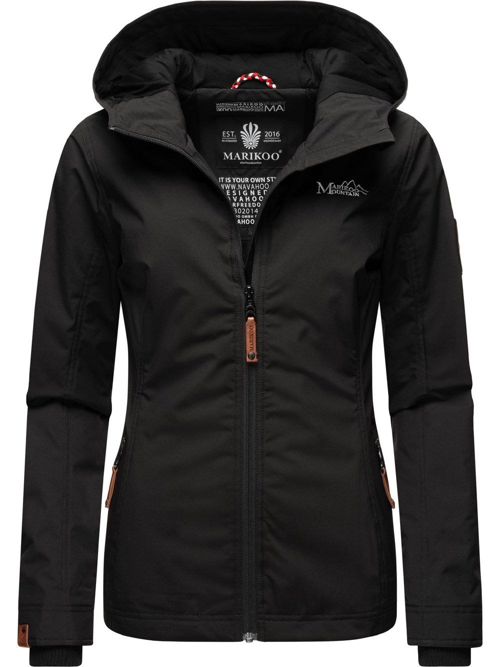 Marikoo Übergangsjacke Damen schwarz, XL