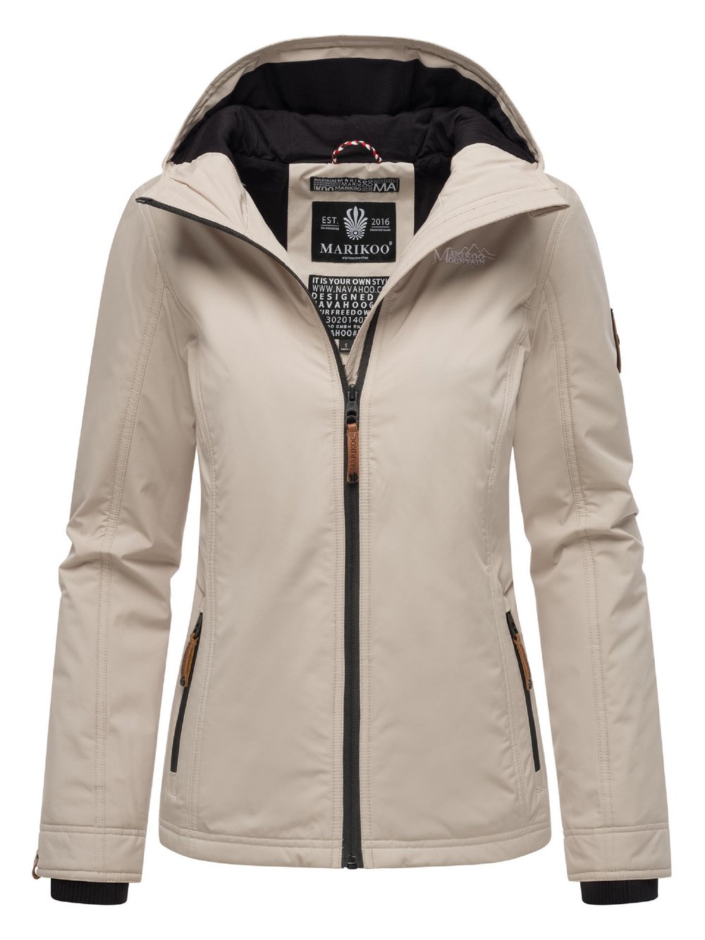 Marikoo Übergangsjacke Damen beige, M