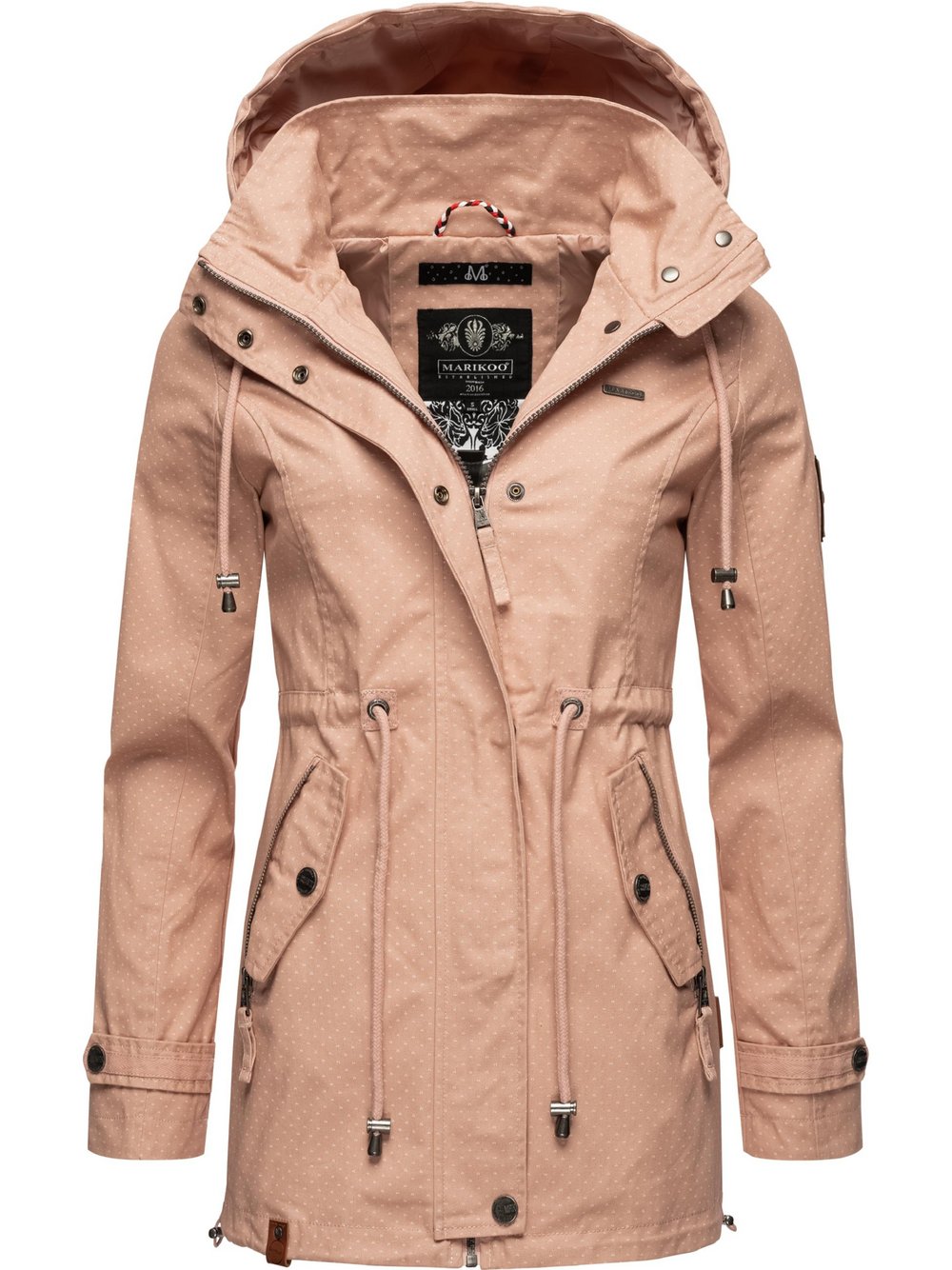 Marikoo Übergangsjacke Damen Baumwolle rosa, M