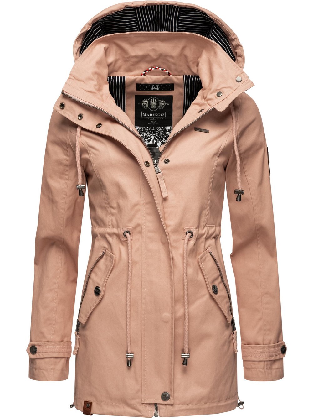 Marikoo Übergangsjacke Damen Baumwolle rosa, S