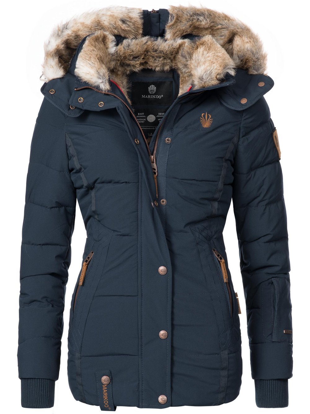 Marikoo Winterjacke Damen blau, M