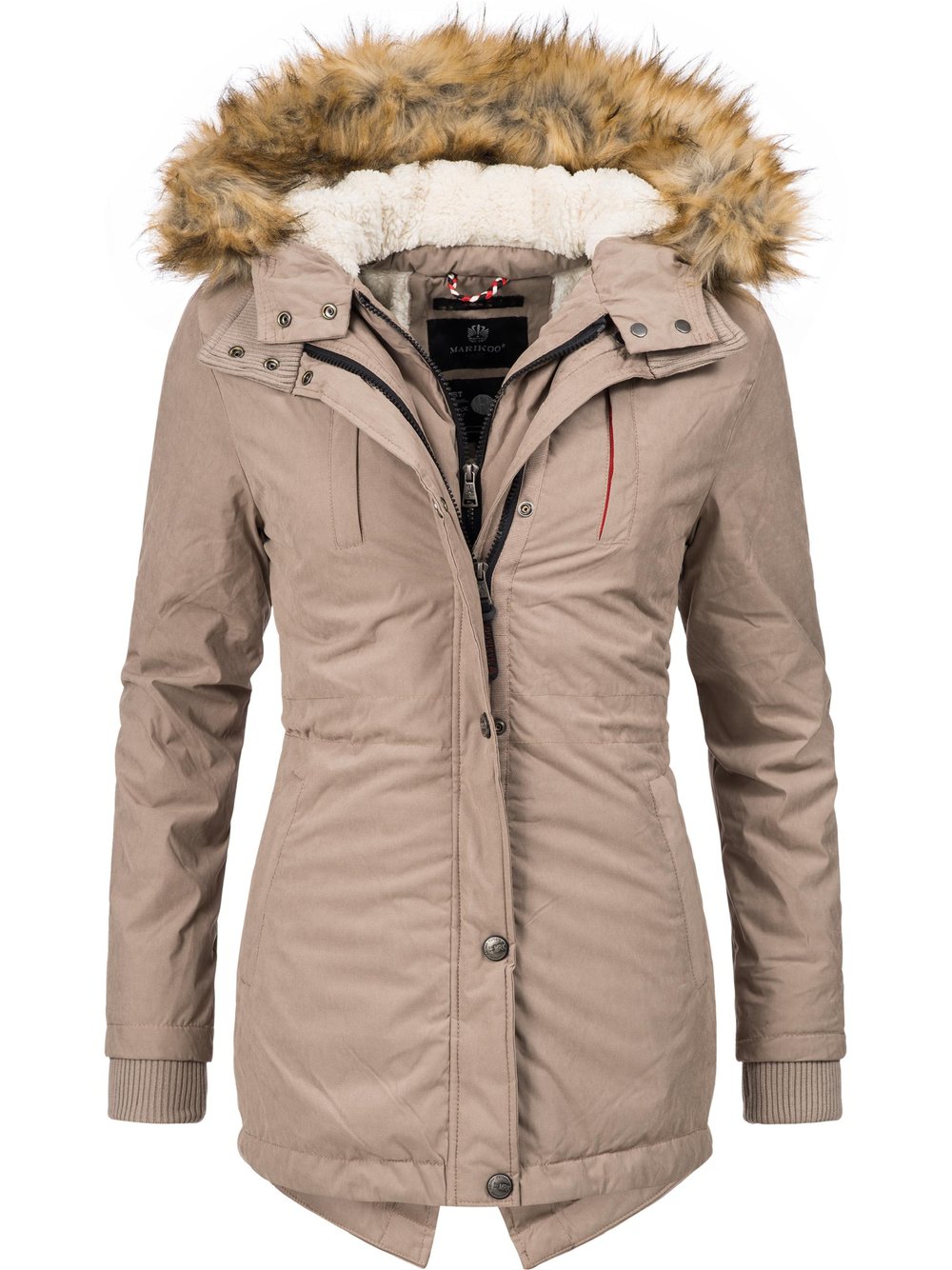 Marikoo Wintermantel Damen beige, XL