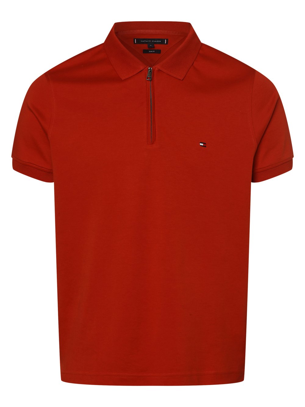 Tommy Hilfiger - Męska koszulka polo, pomarańczowy|czerwony