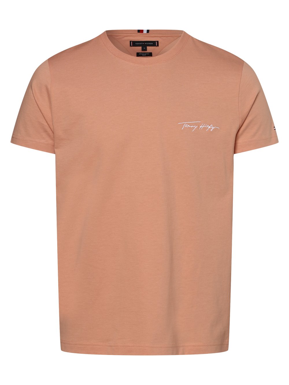 Tommy Hilfiger - T-shirt męski, pomarańczowy|różowy