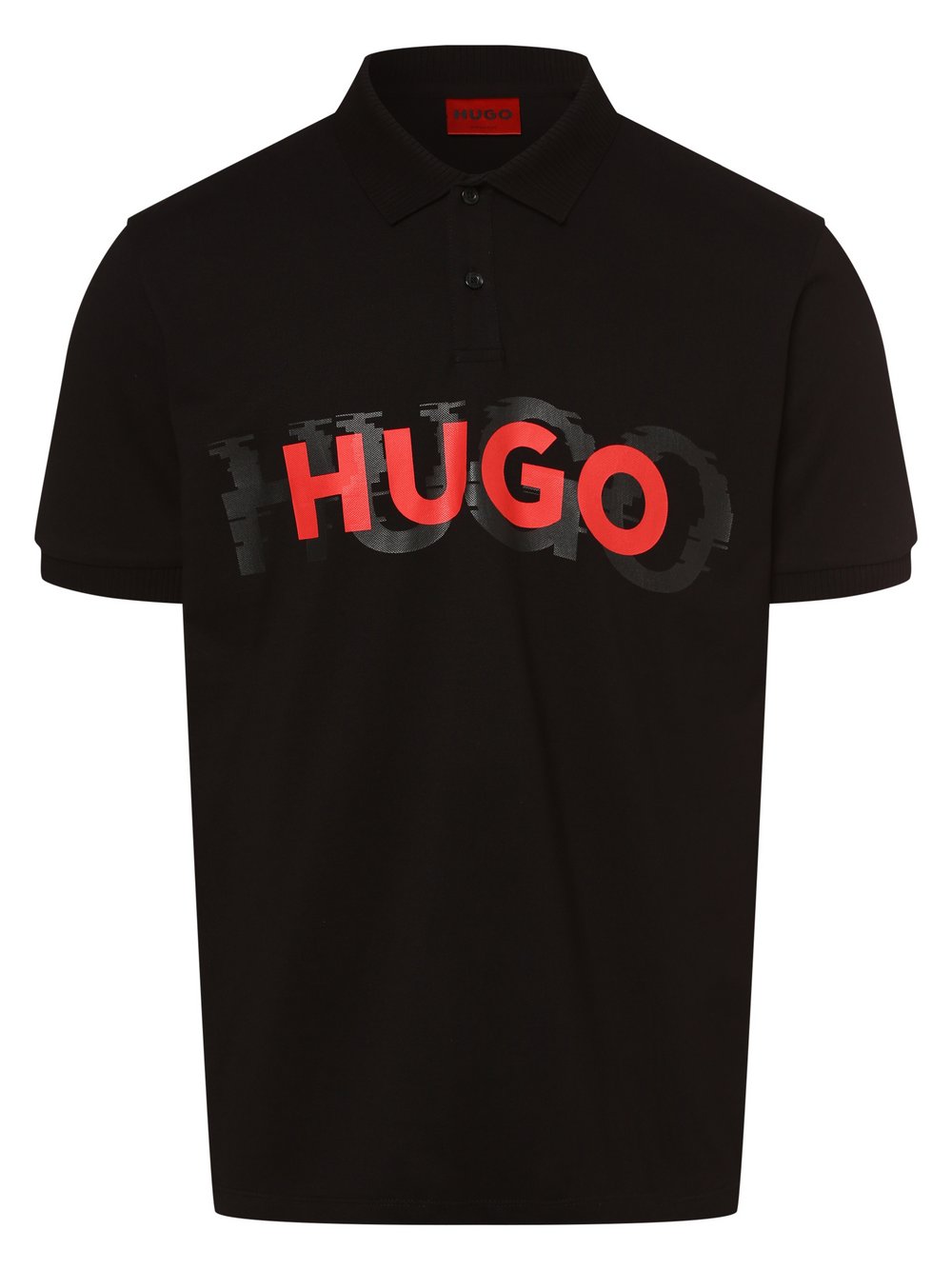HUGO - Męska koszulka polo – Dristofano, czarny