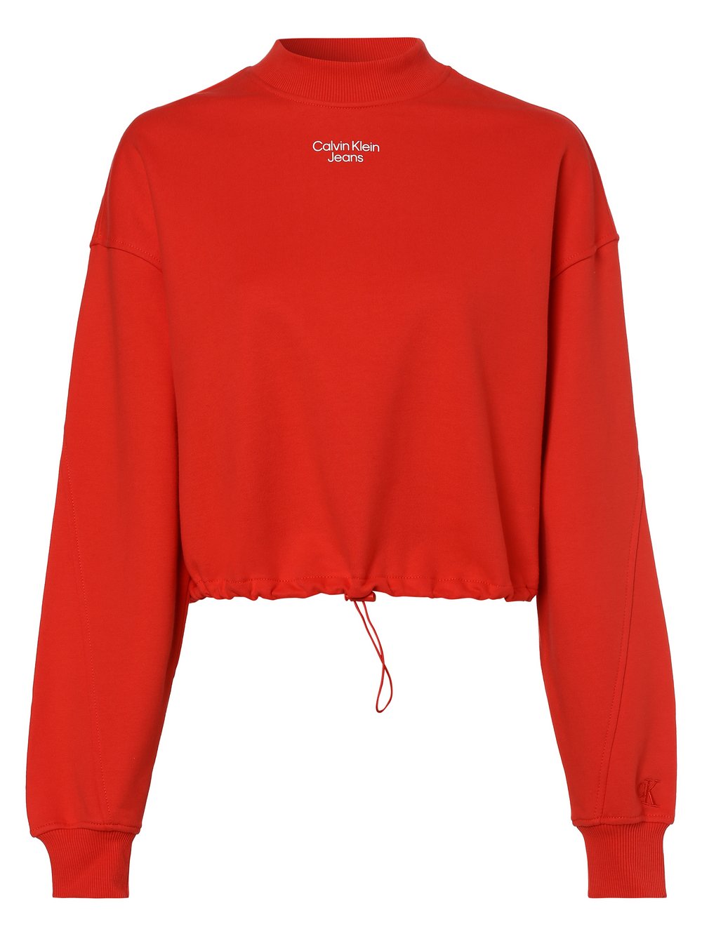 Calvin Klein Jeans - Damska bluza nierozpinana, czerwony