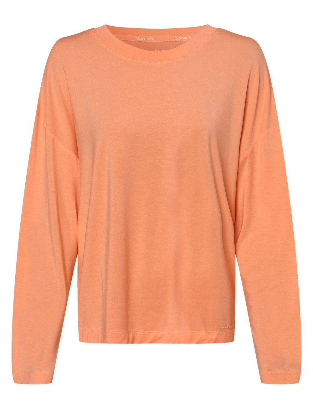 Calvin Klein - Damska koszulka od piżamy, pomarańczowy|różowy