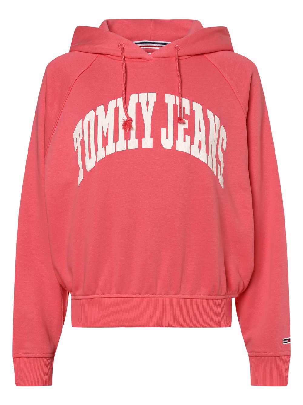 Tommy Jeans - Damska bluza z kapturem, wyrazisty róż