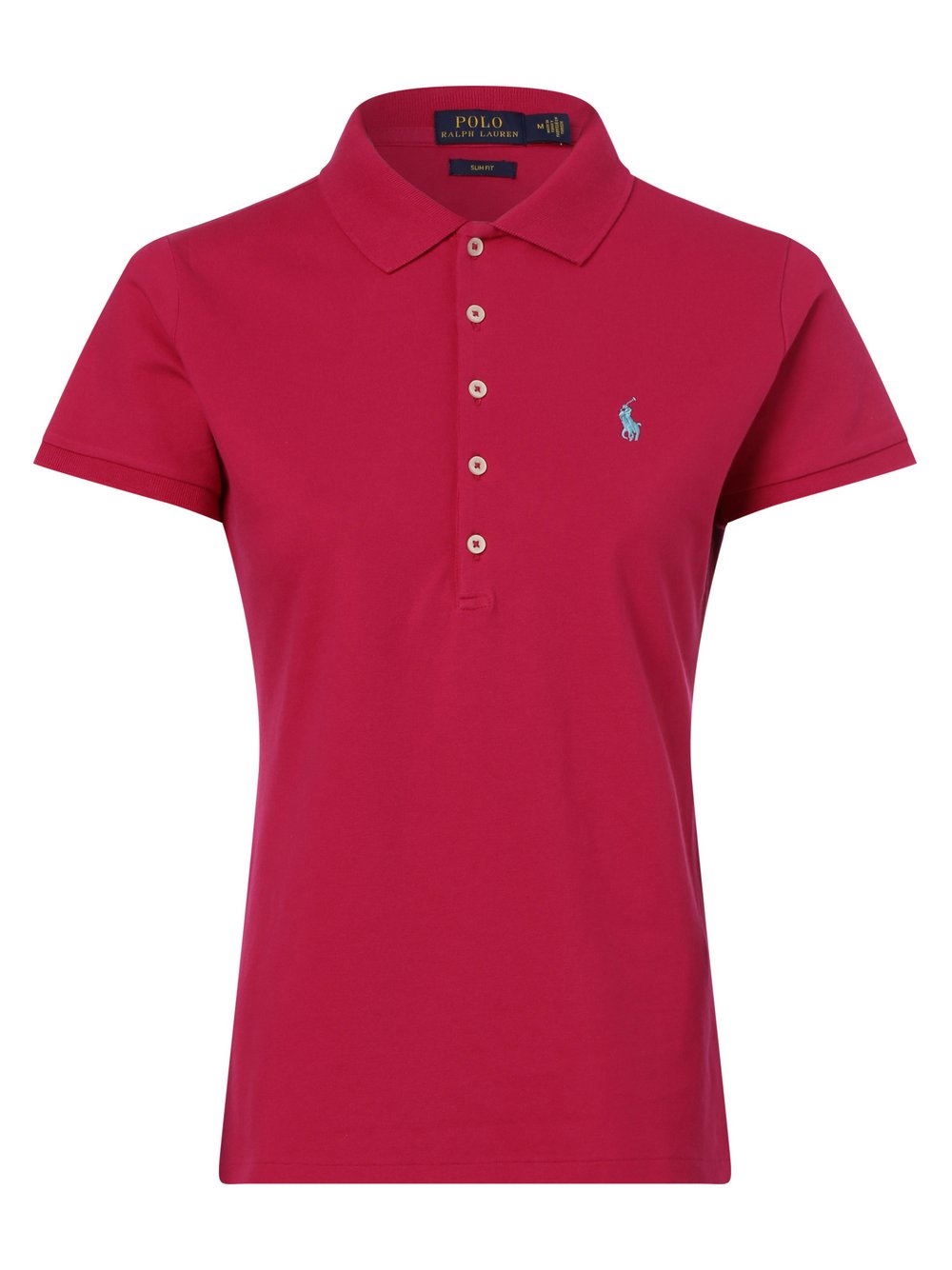 Polo Ralph Lauren - Damska koszulka polo – Slim fit, wyrazisty róż