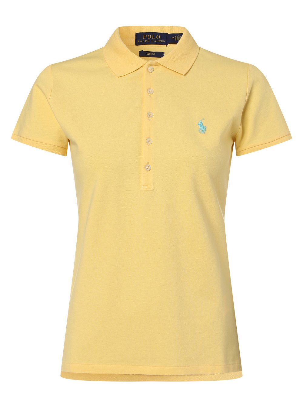 Polo Ralph Lauren - Damska koszulka polo – Slim fit, żółty