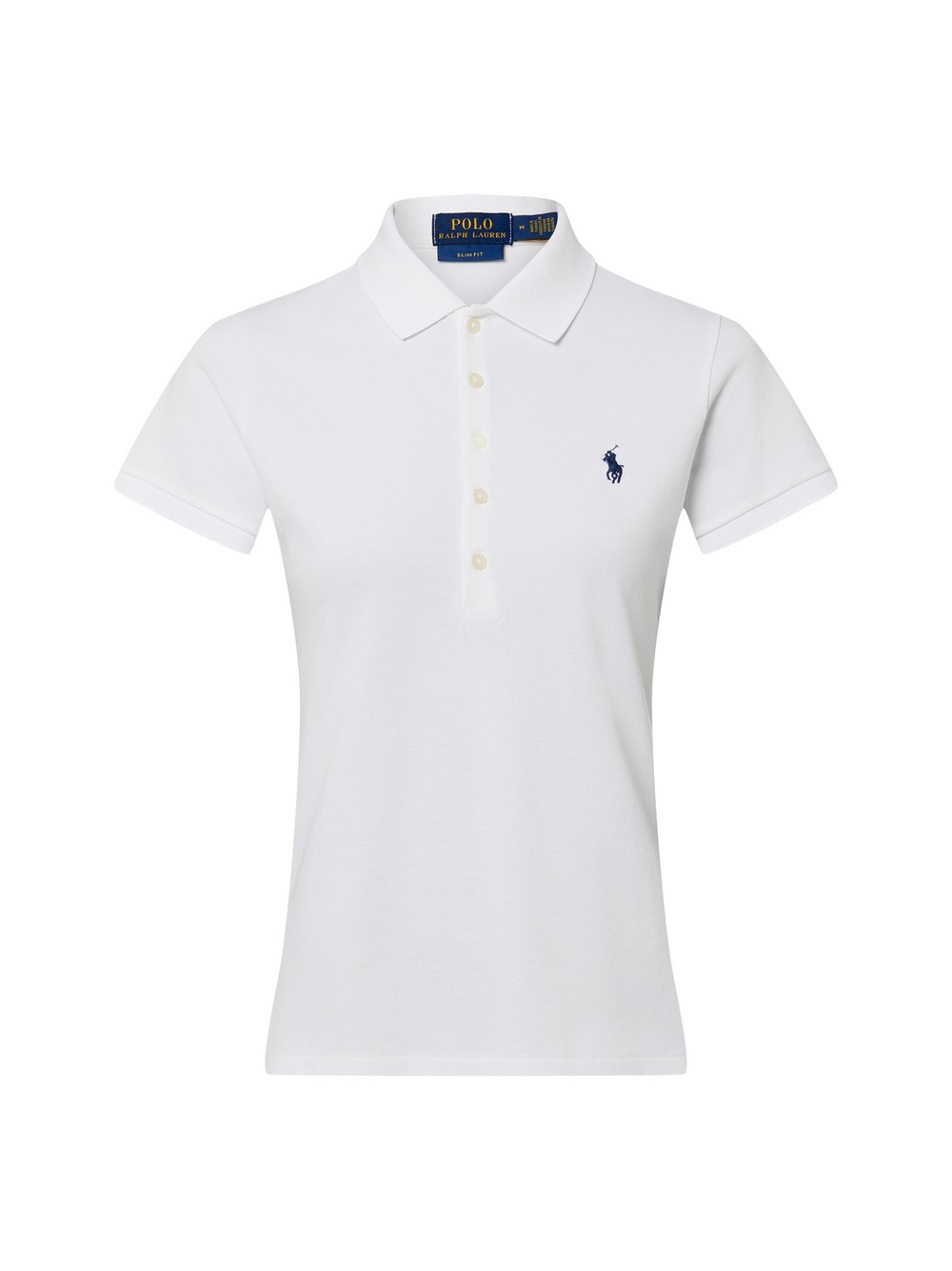 Thumbnail - Polo Ralph Lauren Poloshirt Damen Baumwolle weiß, XS