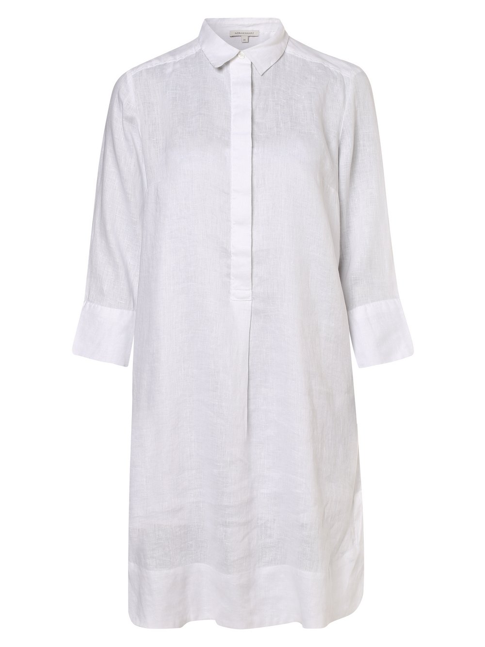 Apriori - Damska sukienka lniana, biały
