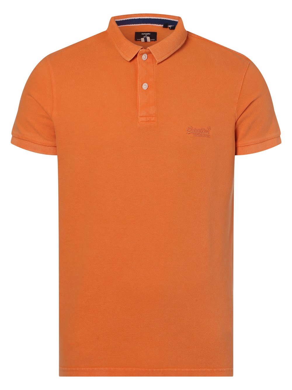 Superdry - Męska koszulka polo, pomarańczowy