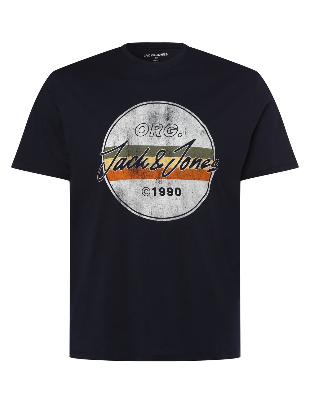 Jack & Jones - T-shirt męski – JORBrady – duże rozmiary, niebieski