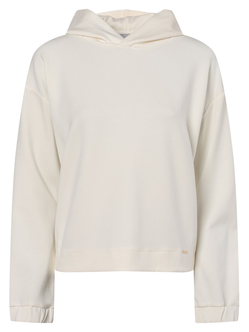 Cinque - Damska bluza z kapturem – CICamyo, beżowy|biały