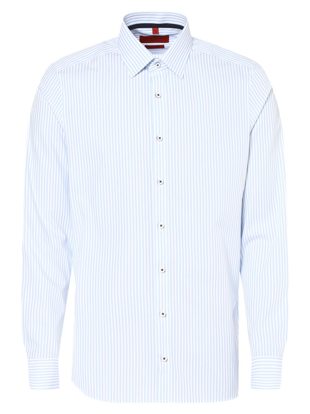 Finshley & Harding - Koszula męska łatwa w prasowaniu, niebieski|biały