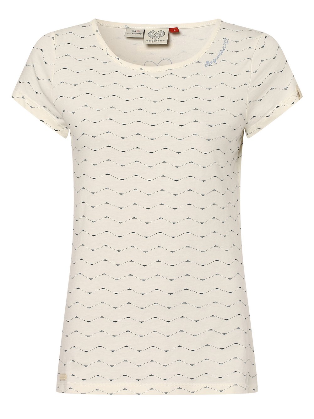 Ragwear - T-shirt damski – Mint Zig Zag, biały