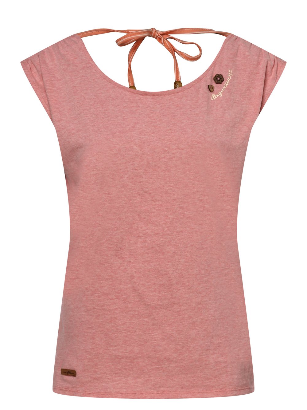Ragwear - T-shirt damski – Greta, różowy
