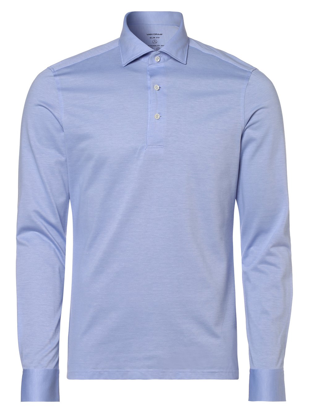 Van Graaf - Męska koszulka polo – łatwa w prasowaniu, niebieski