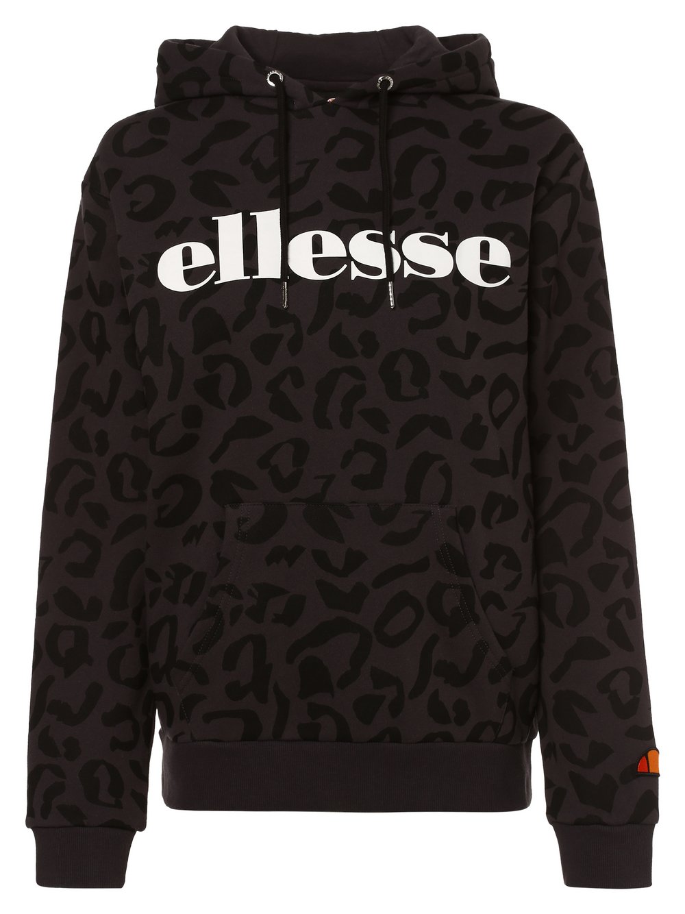 ellesse - Damska bluza z kapturem – Larg, szary|czarny