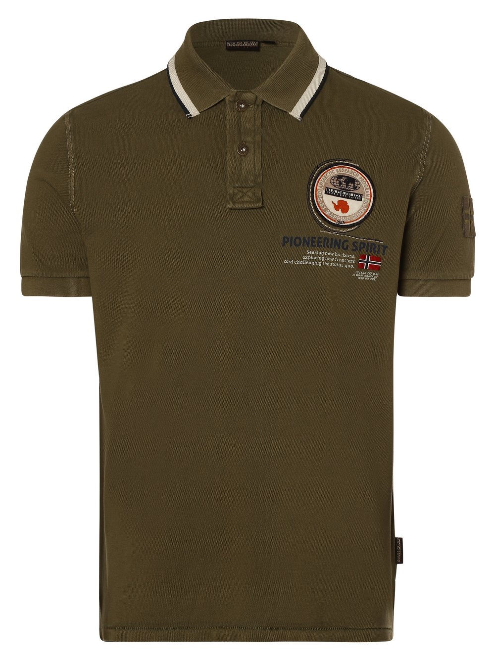 Napapijri - Męska koszulka polo – Gandy 3, zielony