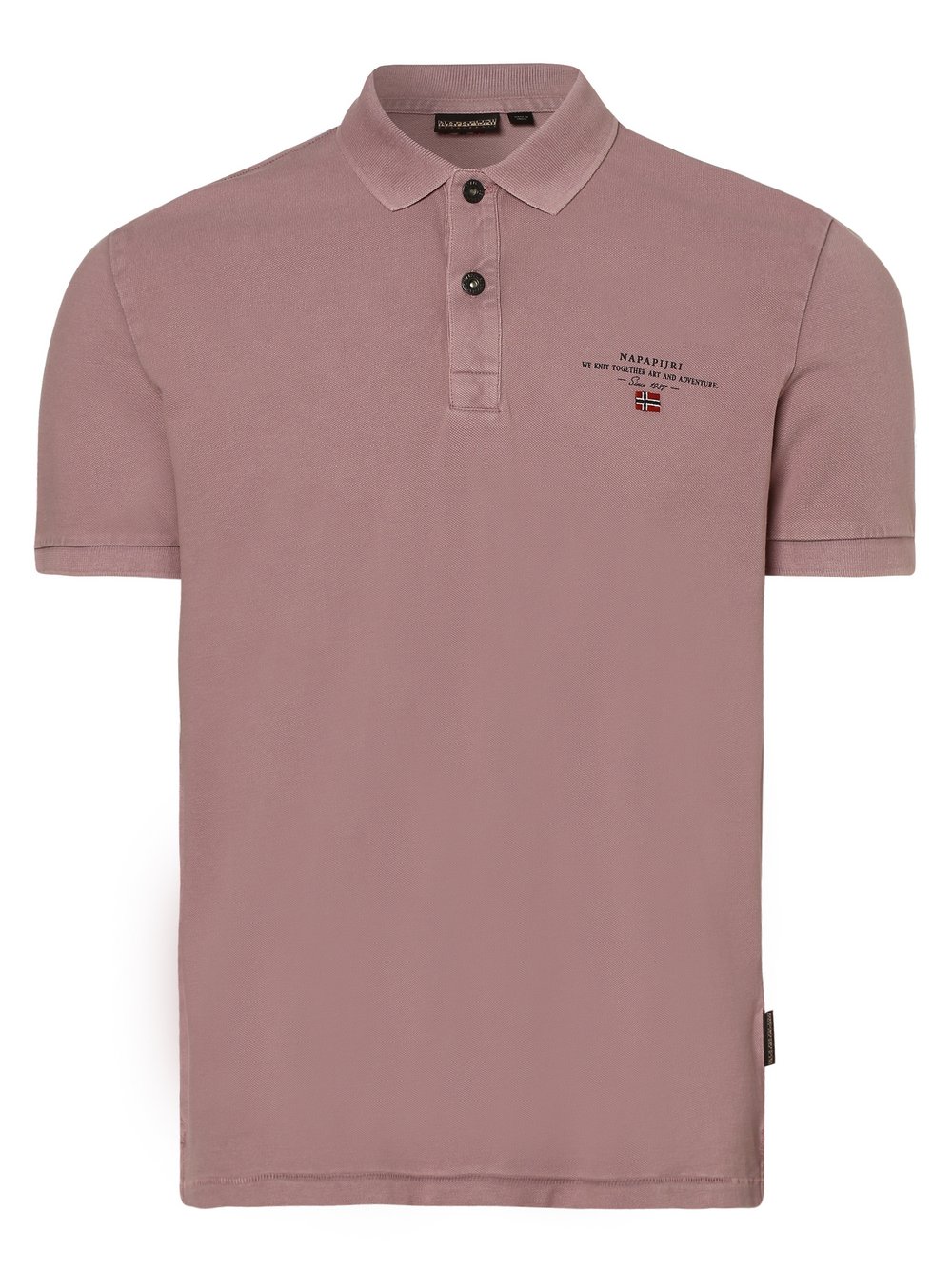 Napapijri - Męska koszulka polo – Elbas, różowy