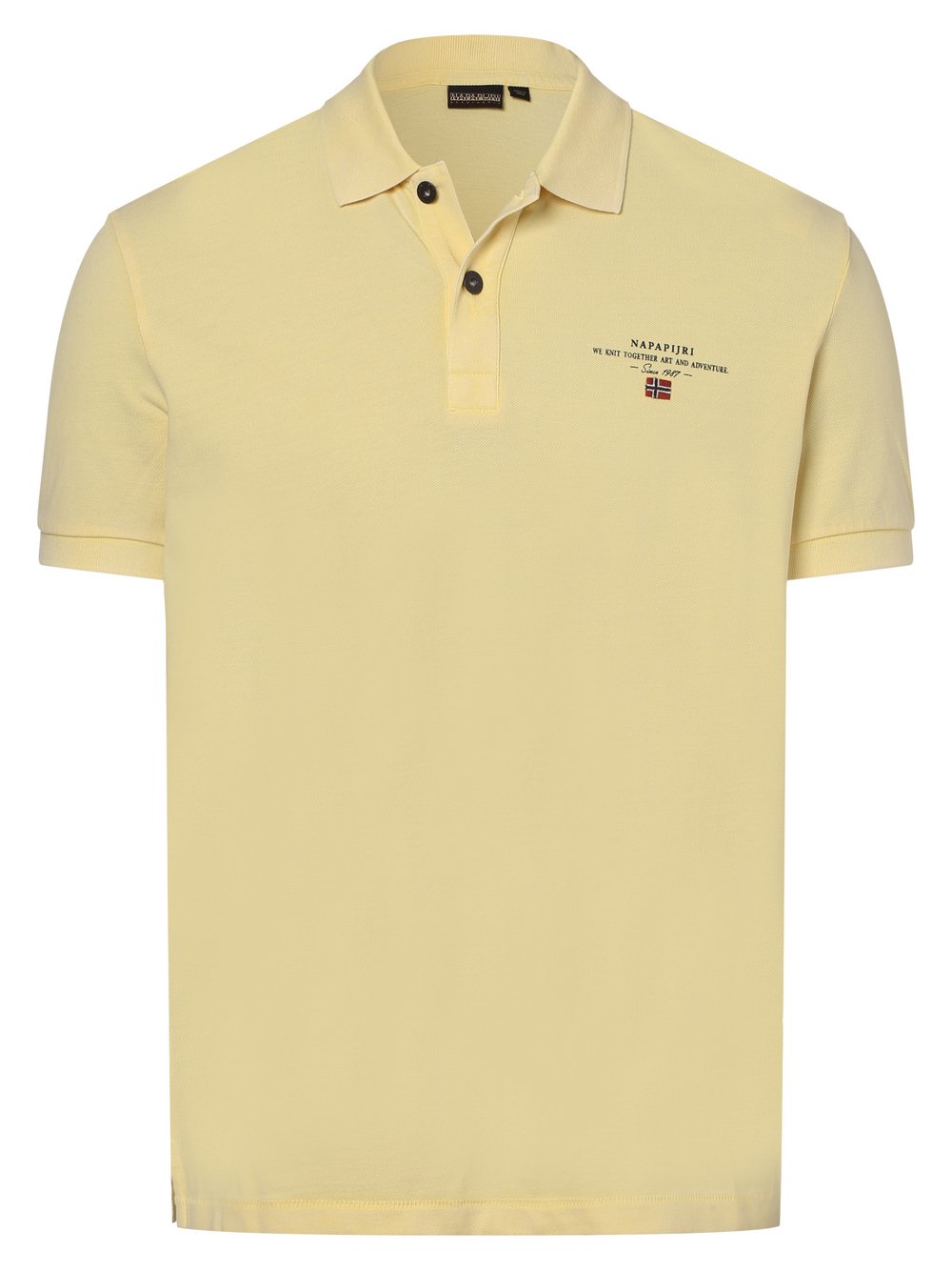 Napapijri - Męska koszulka polo – Elbas, żółty