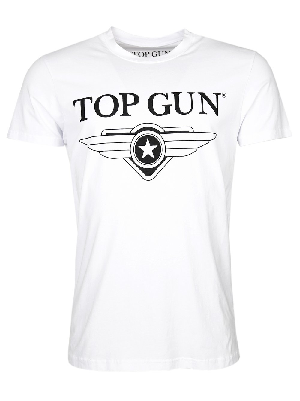 Topgun T-Shirt Herren Baumwolle weiß, XL