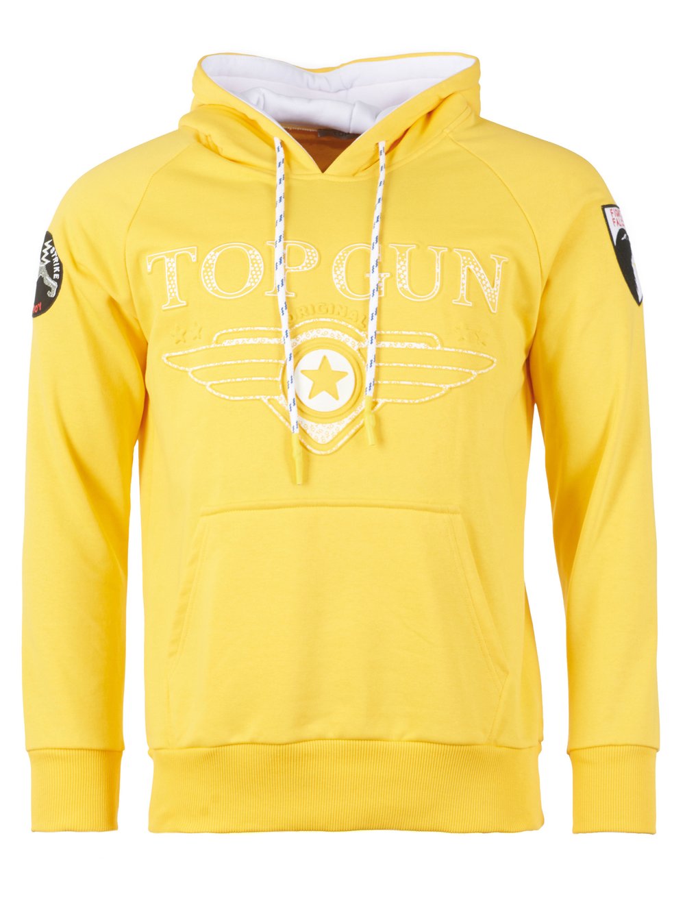 Topgun Hoodie Herren Baumwolle gelb, M