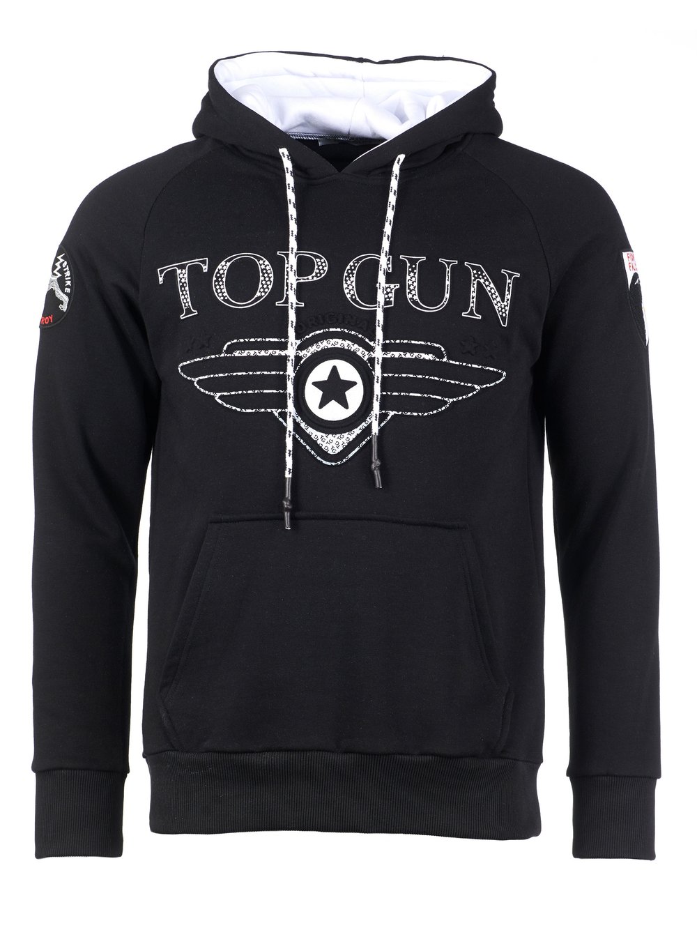 Topgun Hoodie Herren Baumwolle schwarz, L