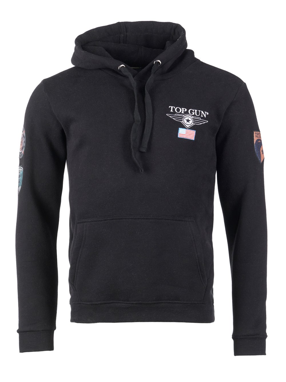 Thumbnail - Topgun Kapuzenpulli Herren Baumwolle schwarz, XXL