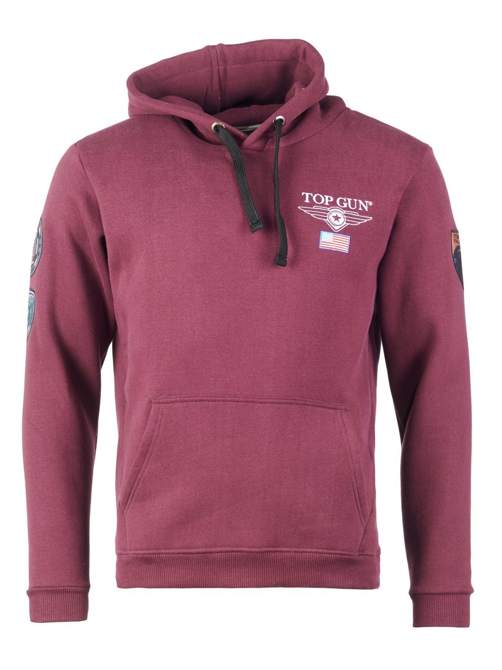 Topgun Kapuzenpulli Herren Baumwolle rot, XXXL