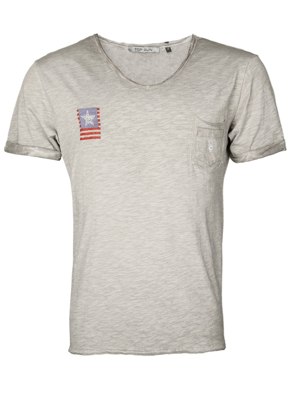 Thumbnail - Topgun T-Shirt Herren Baumwolle grau, S