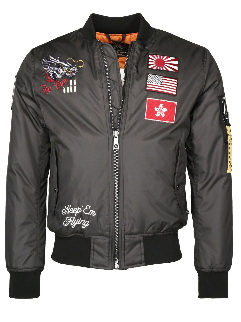 Topgun Nylonjacke Herren grau, L