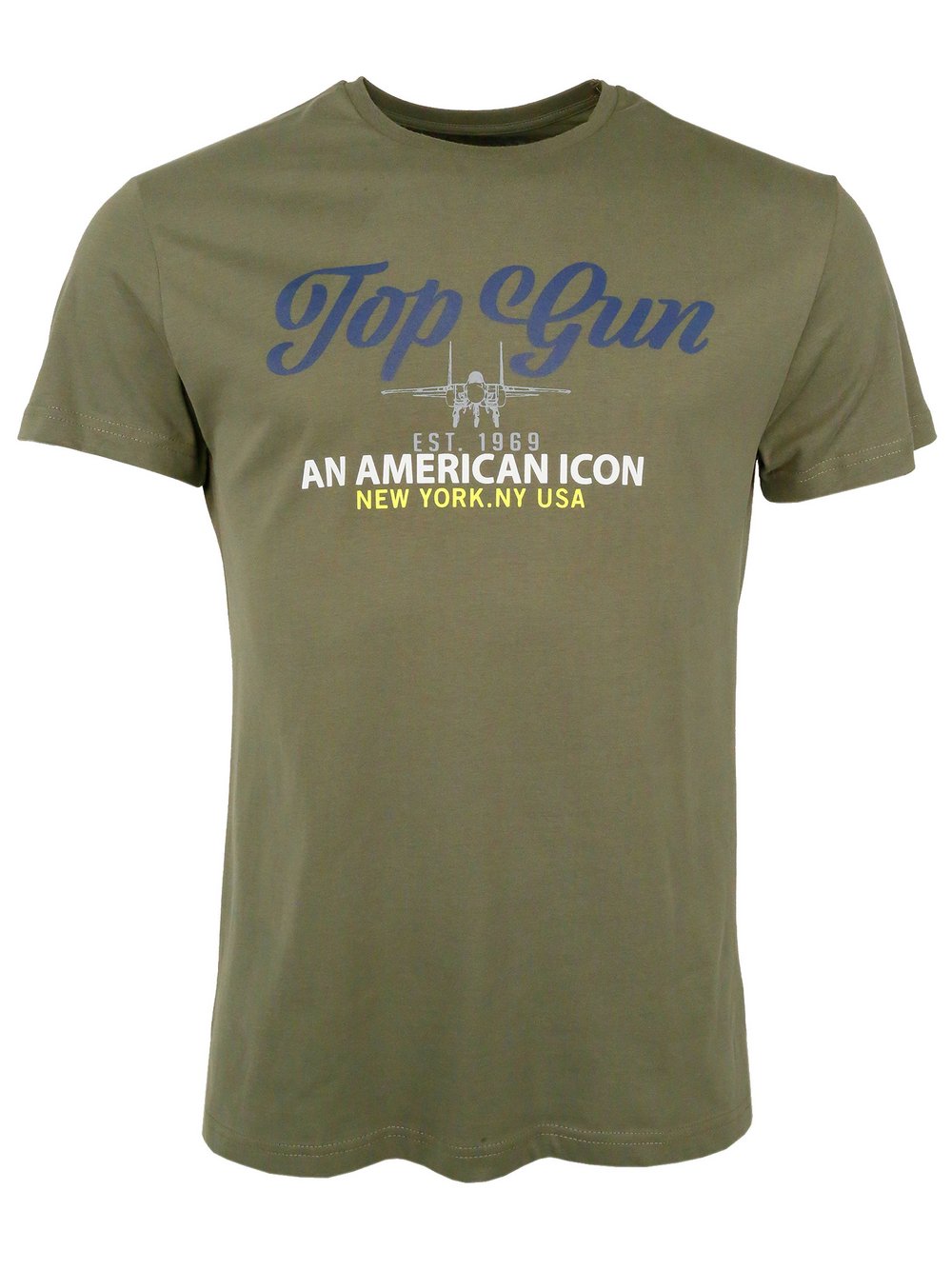 Topgun T-Shirt Herren Baumwolle grün, M