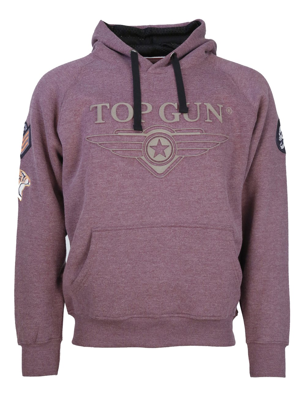 Topgun Kapuzenpullover Herren Baumwolle rot, XXXL