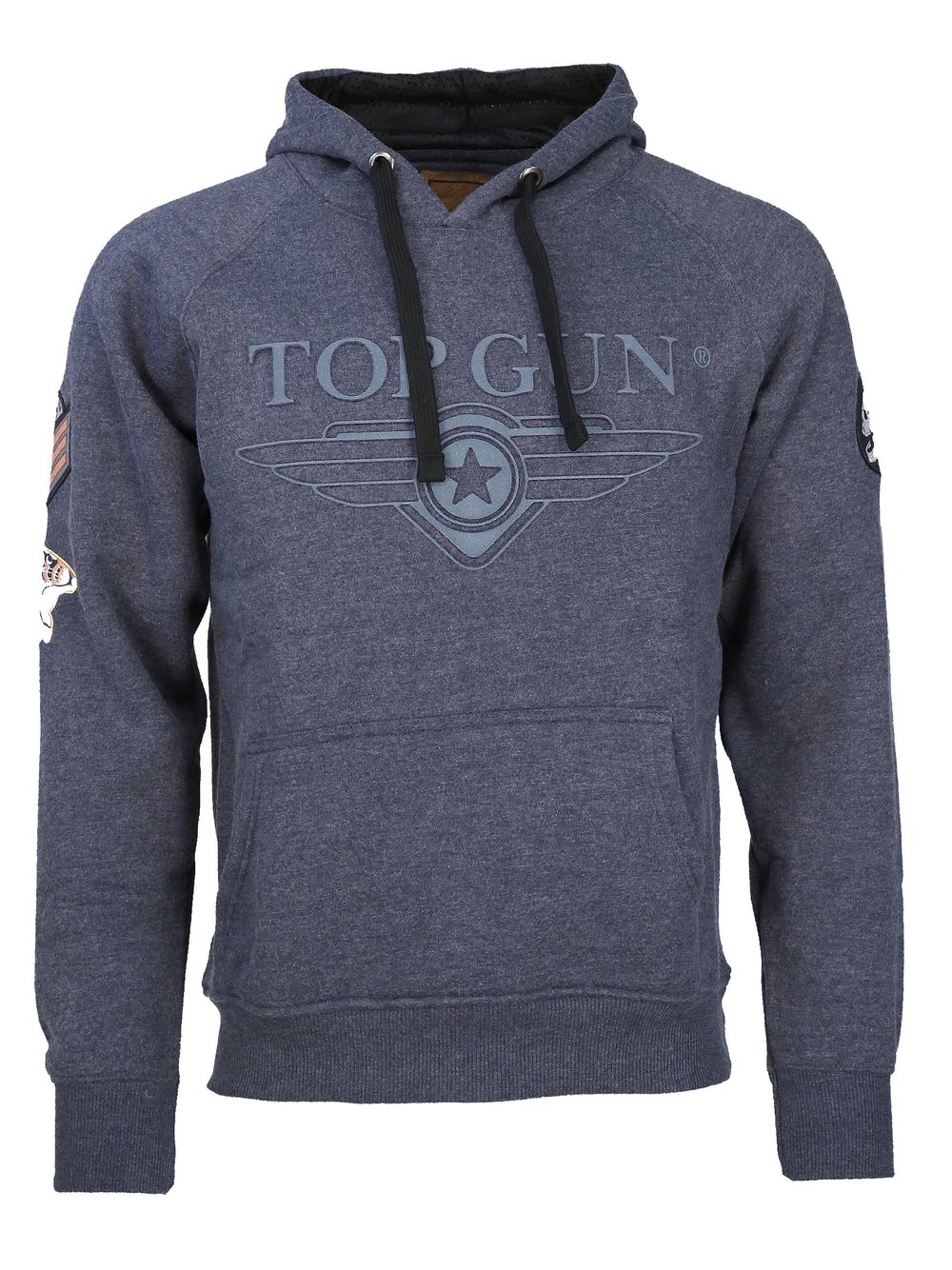 Topgun Kapuzenpullover Herren Baumwolle blau, S