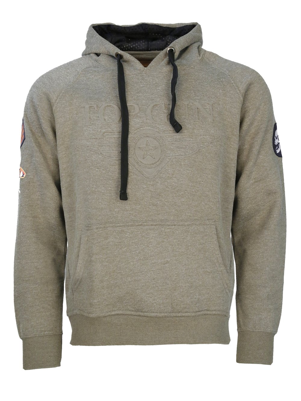 Topgun Kapuzenpullover Herren Baumwolle grün, XXL