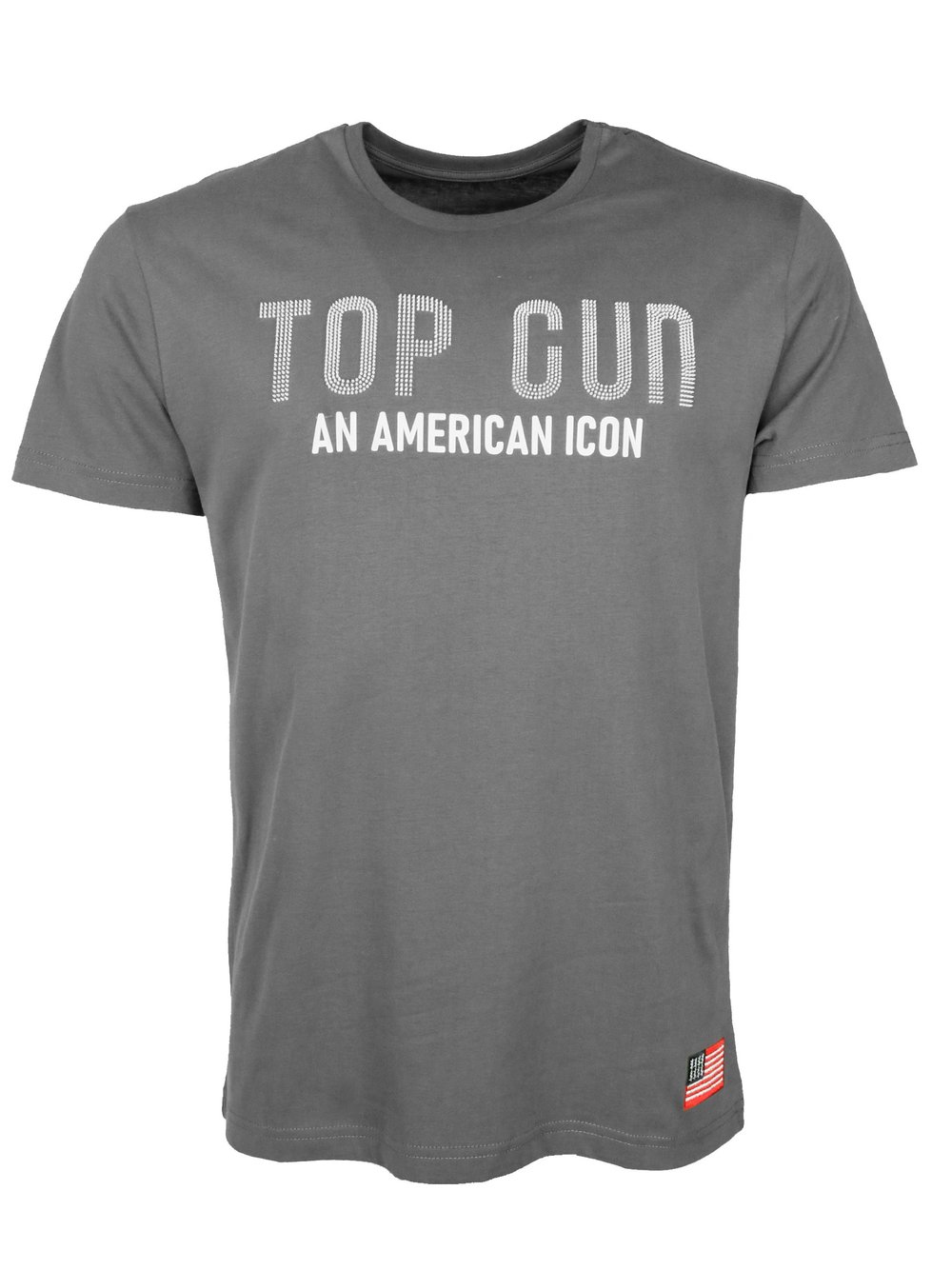 Topgun T-Shirt Herren Baumwolle grau, S