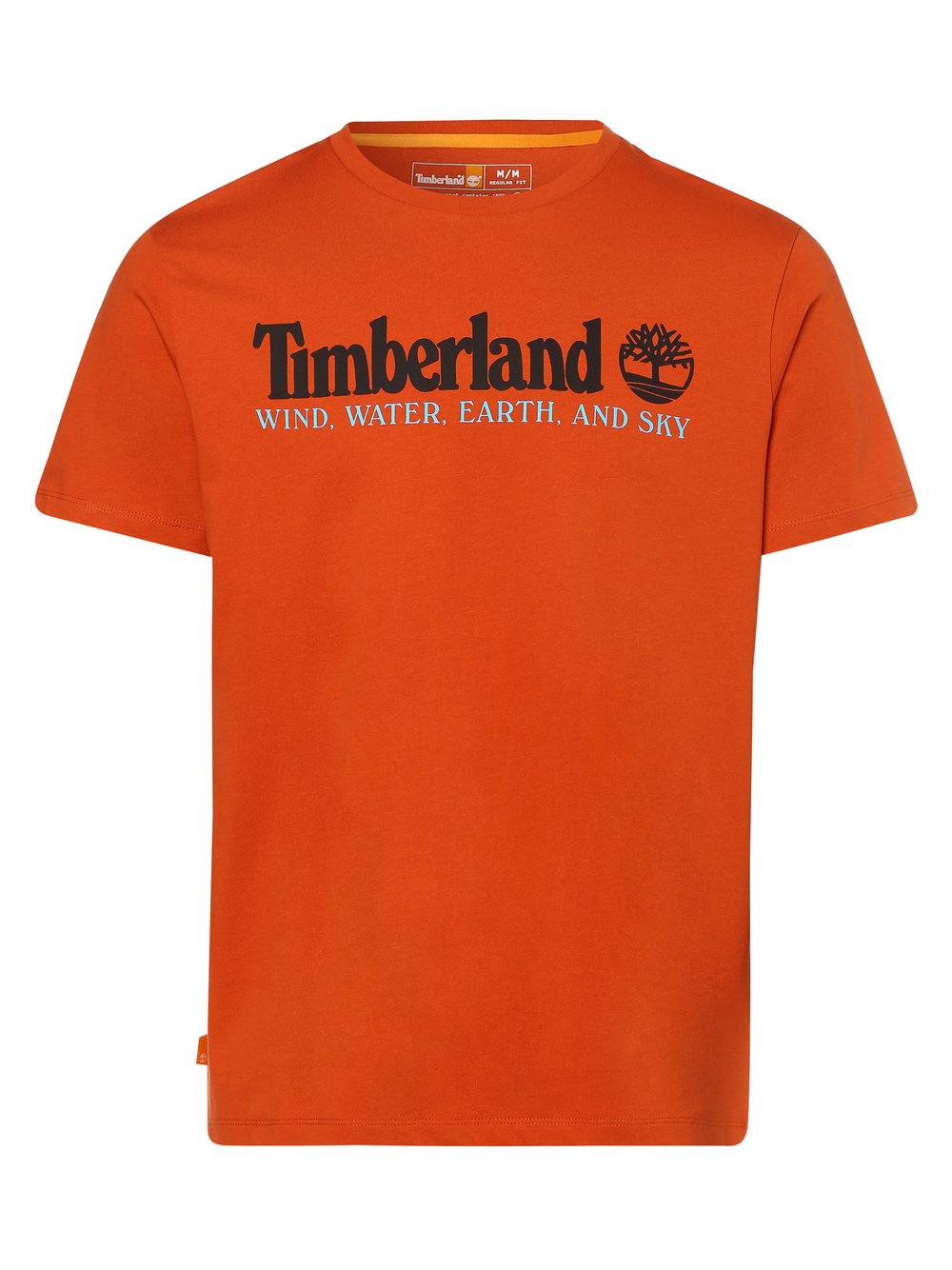 Timberland - T-shirt męski, pomarańczowy