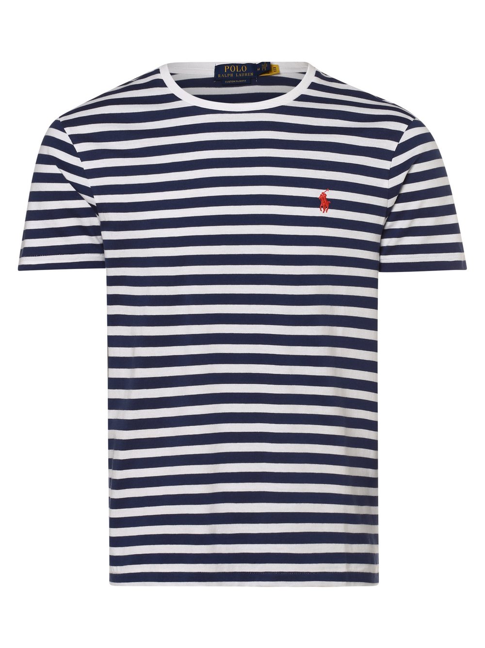 Polo Ralph Lauren - T-shirt męski – Custom Slim Fit, niebieski|biały|wielokolorowy