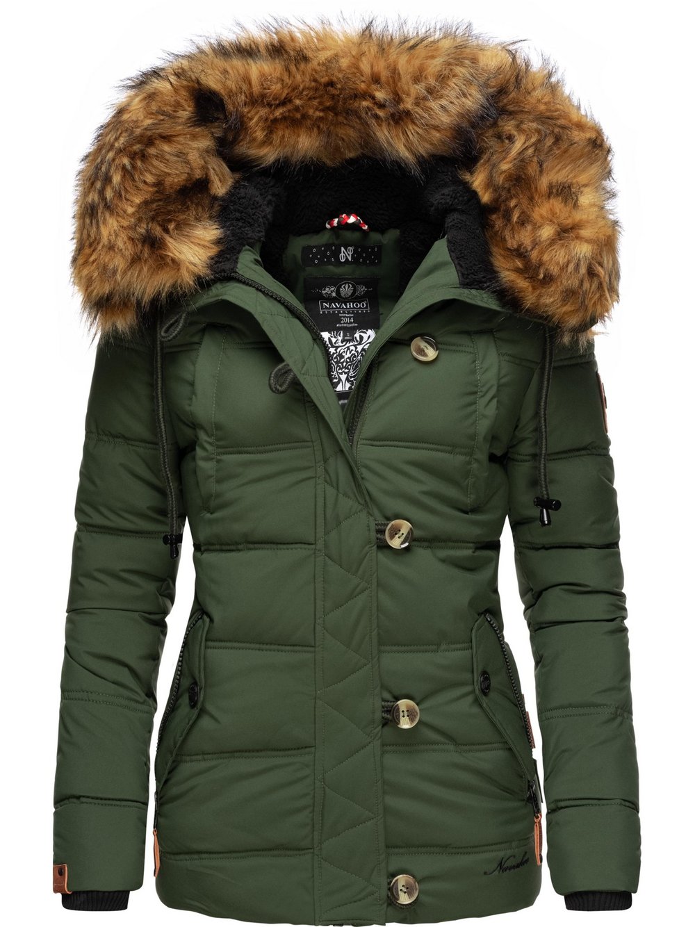 Navahoo Winterjacke Damen grün, S