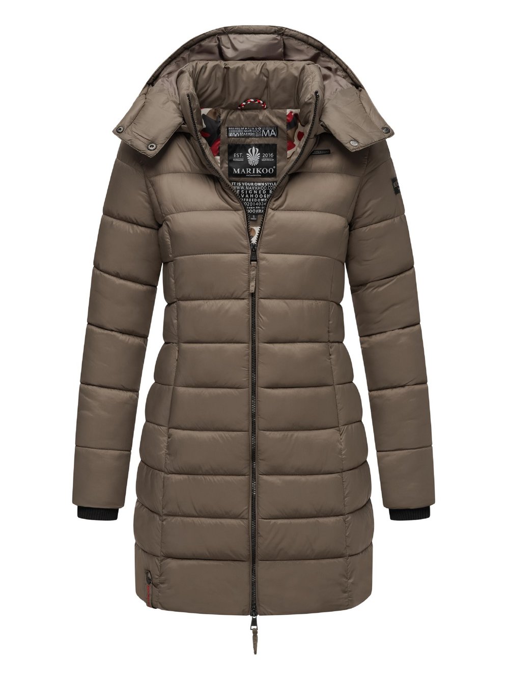 Thumbnail - Marikoo Steppmantel Damen braun, L