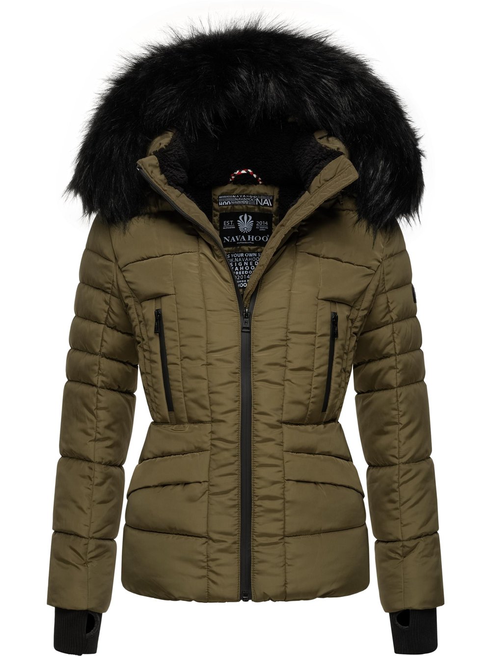 Navahoo Winterjacke Damen grün, XL